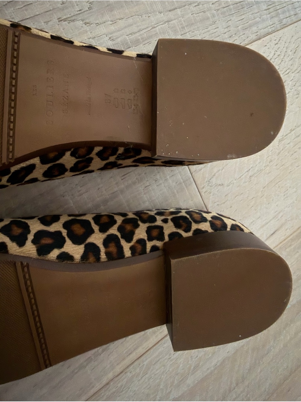SÉZANE MATILDA LOW BALLET FLATS Leopard Print Brown/Black - Picture 14 of 14